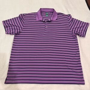 ProTour Purple Striped Polo Shirt for Men